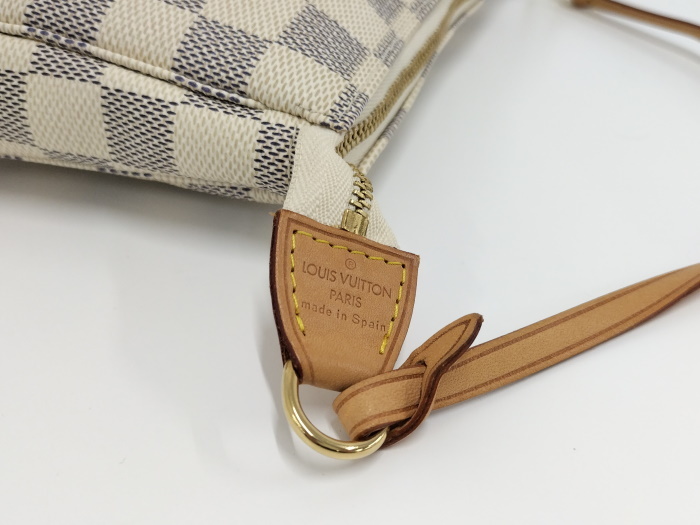 【中古】LOUIS VUITTON ポシェット アクセソワール アクセサリー ポーチ ダミエ アズール N41207_画像6