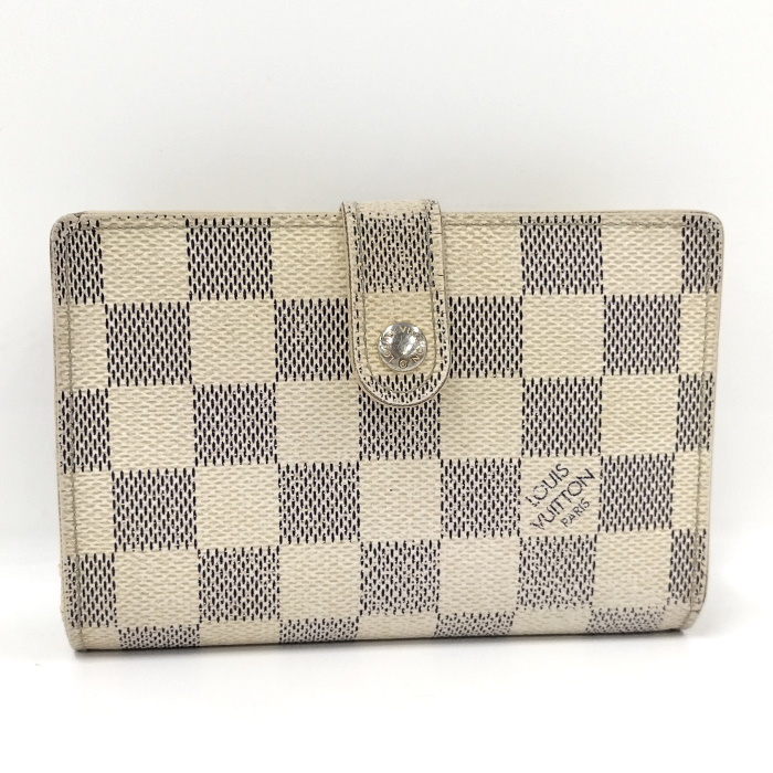 【中古】LOUIS VUITTON ポルトフォイユ ヴィエノワ 二つ折り 財布 ダミエ アズール N61676