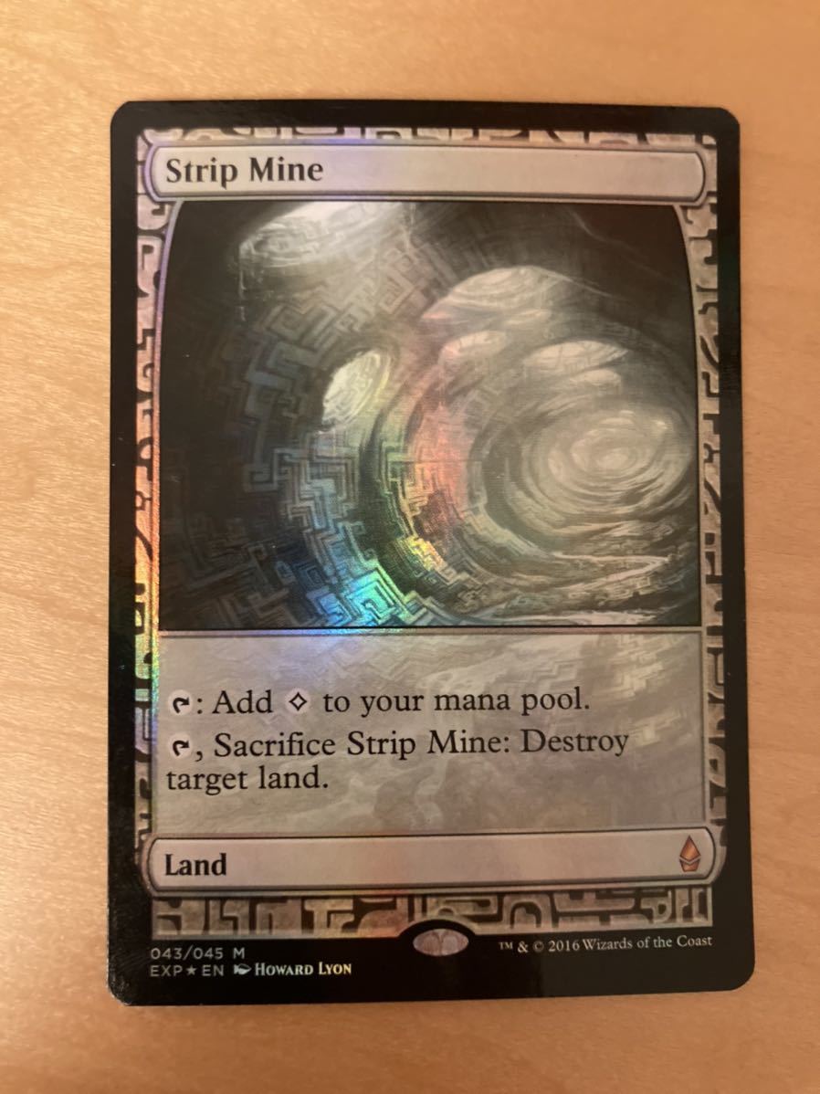 絶品】 EXP 露天鉱床 strip mine FOIL1枚 MTG 英語 EN expedition