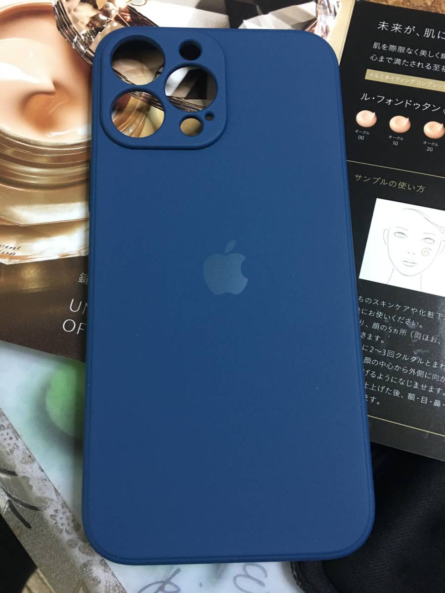 iPhone 13 PRO MAX (6.7 インチ) 対応 ストレートエッジ液体シリコーン ケース ネイビーブルー 2F_画像1