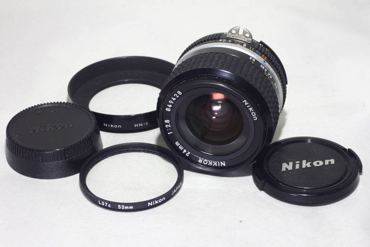 A844◆未使用に近い/希少SIC/付属品多数◆ Nikon ニコン Ai-s NIKKOR 24mm F2.8 849xxx番_画像9