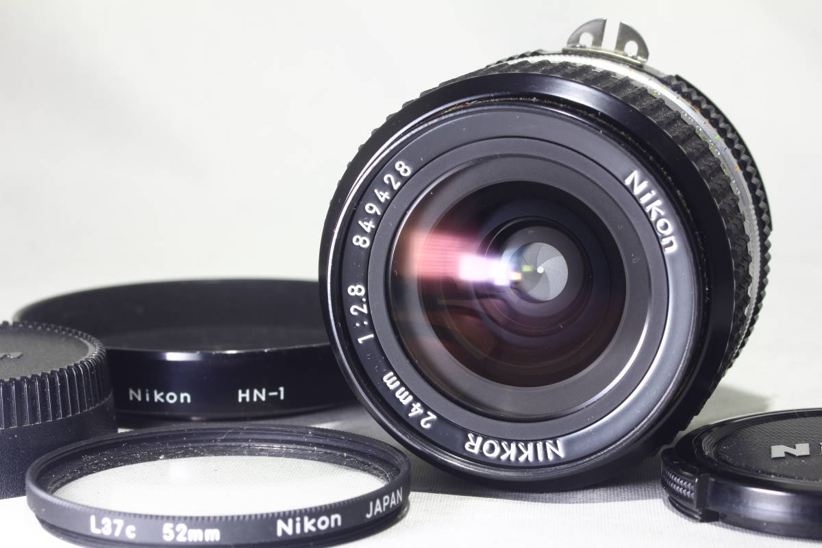 A844◆未使用に近い/希少SIC/付属品多数◆ Nikon ニコン Ai-s NIKKOR 24mm F2.8 849xxx番_画像1