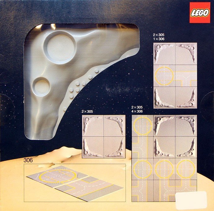 レア★LEGO 305　レゴブロック宇宙シリーズプレート基盤廃盤品_画像1