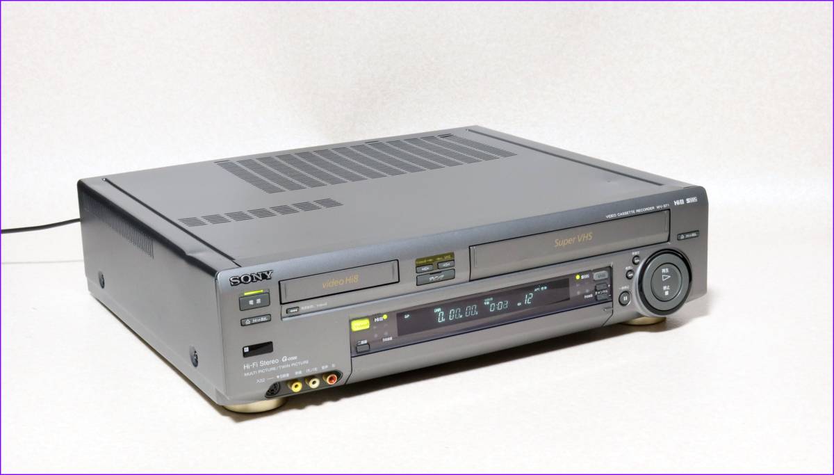 SONY Hi8/S-VHS Wデッキ 【 WV-ST1 】 CD版説保証付完動品_画像4