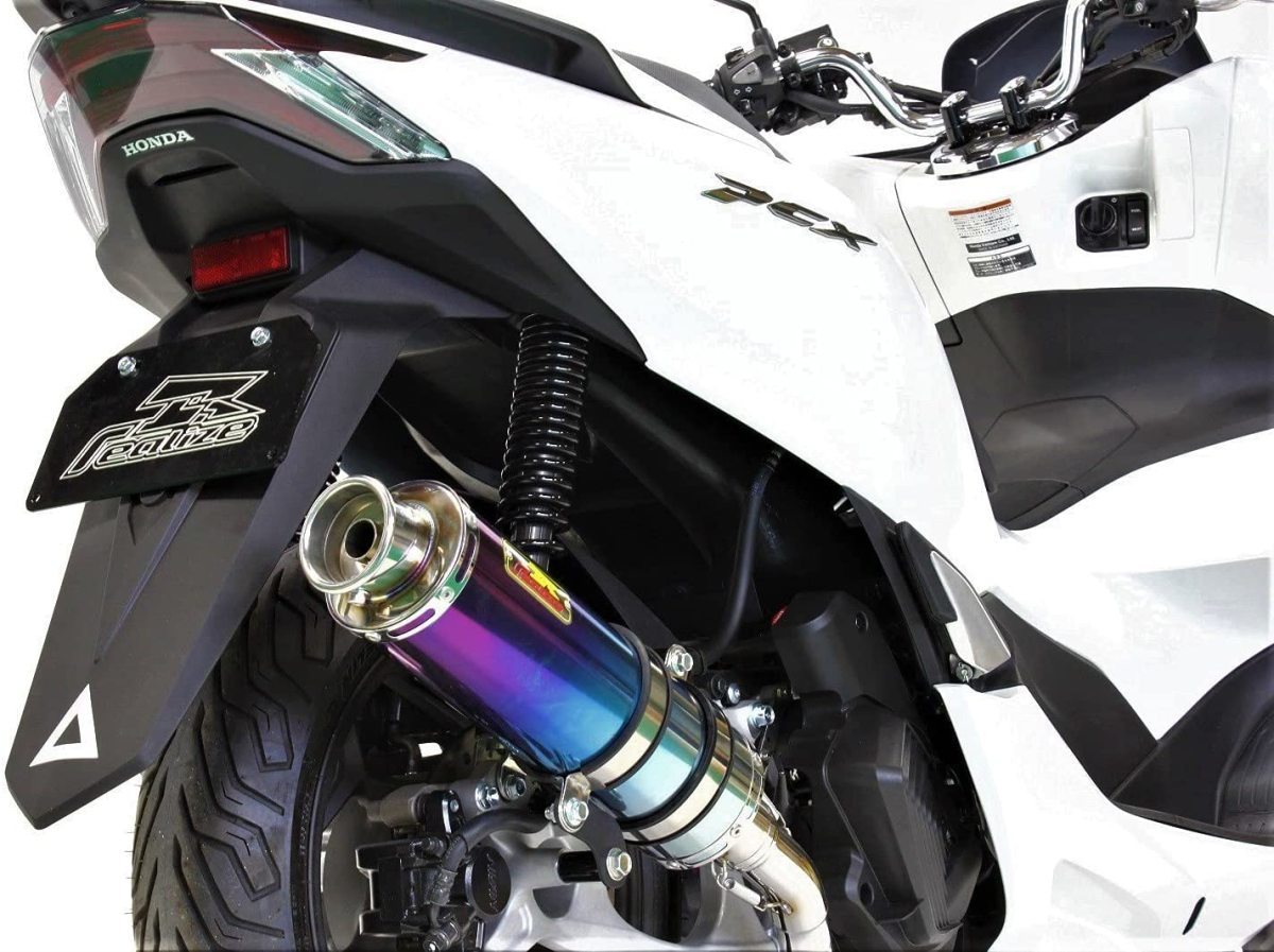 在庫有当日発送 リアライズマフラー 350-009-01 22Racing Ti チタンマフラー ホンダ PCX125 (JK05)_画像5