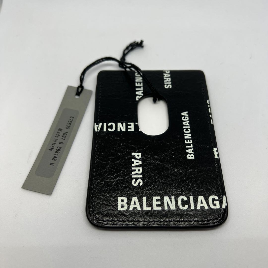 新品未使用　送料無料　確実正規品　バレンシアガ　マグネットカードホルダー BAL PARIS ALLOVER　パスケース　カードケース　定期入れ_画像10