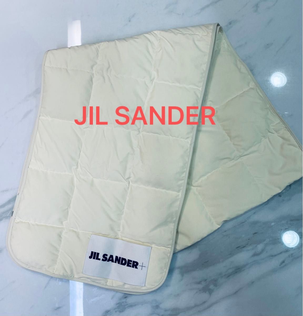 JIL SANDER  ジルサンダー　キルトダウン    マフラー  男女兼用