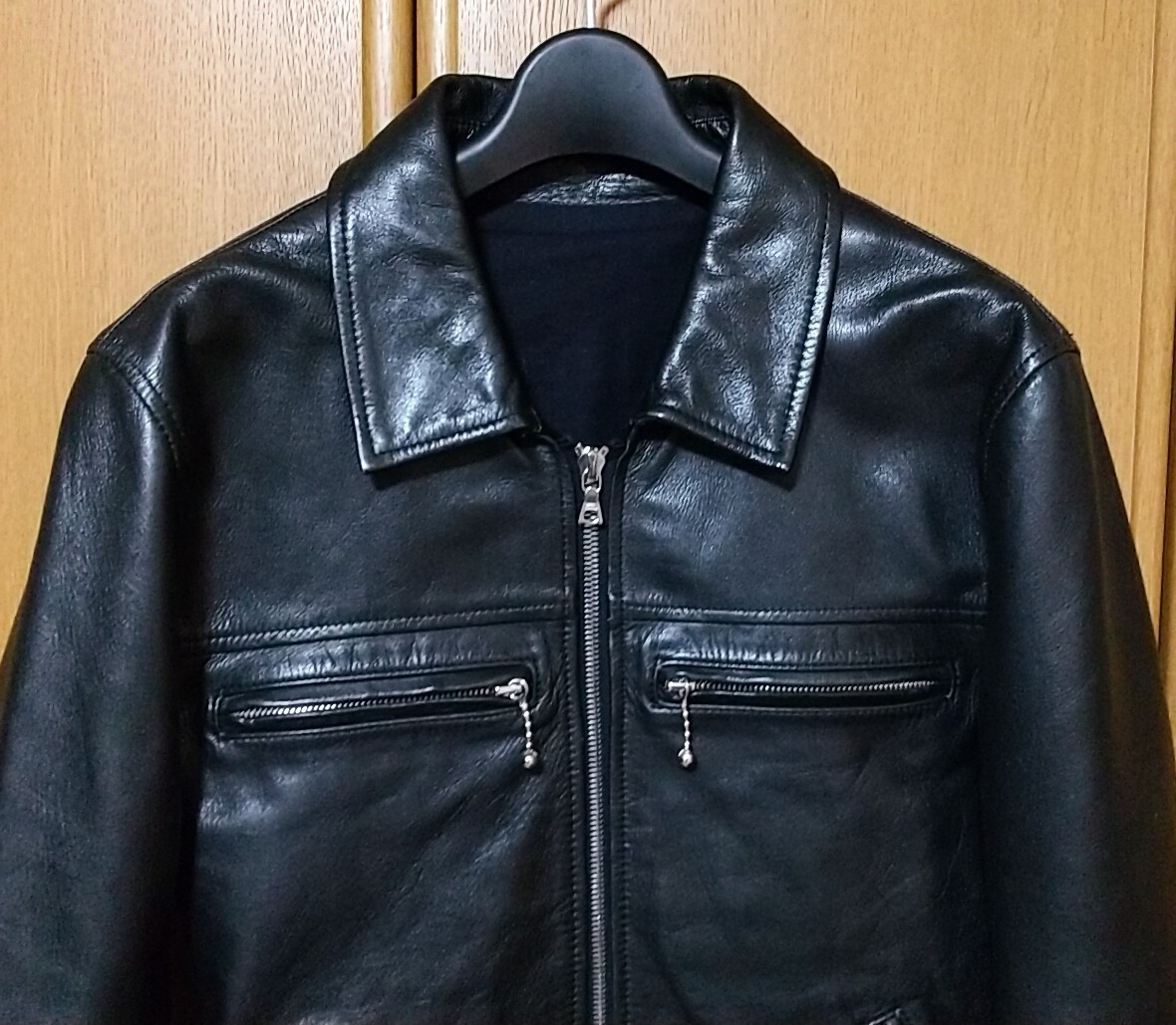 uniform experiment uniform ek spec li men to single rider's jacket 1 black made in Japan cow leather Lewis Leathers Dominator 666 34