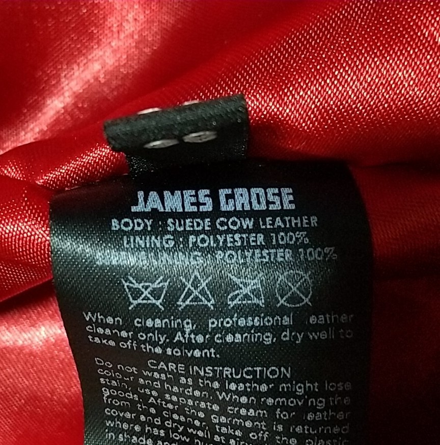 JAMES GROSE ジェームスグロース レザージャケット スウェード ライダース ブラウン 38 英国製 lewis leathers Addict Clothes RIVETTS_画像8