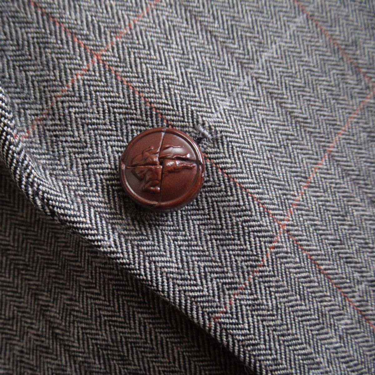 90s BURBERRY ヘリンボーン テーラード ジャケット ブレザー 90s BURBERRY ヘリンボーン テーラード ジャケット ブレザー