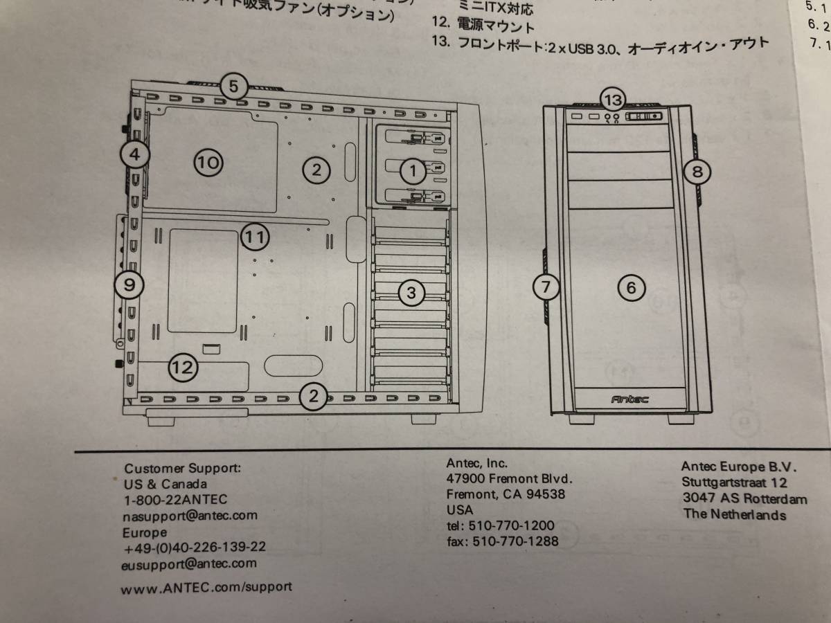 Antec Three Hundred Two ミドルタワー PCケース 【ZG00177】_画像10