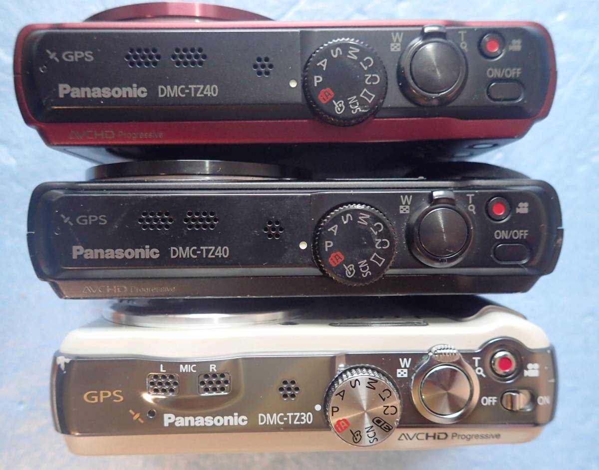 Panasonic 20倍ズーム機「 DMC-TZ40 」「 DMC-TZ30 」ジャンク３台組_画像8