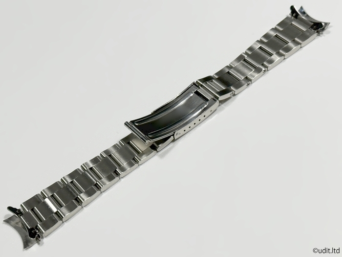 ラグ幅:19ｍｍ ヘアライン ブレスレット ステンレス 腕時計ベルト 【ロレックス ROLEX用 サブマリーナ GMTマスター等に】腕時計用バンド_こちらが裏面です。