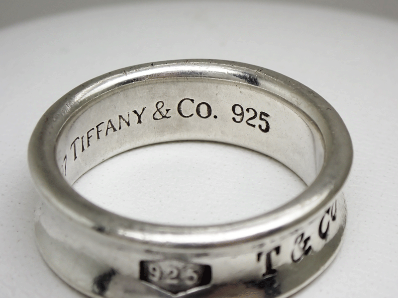 ティファニー 指輪 1837 リング シルバー 小傷有のためお買い得 簡易洗浄済み 925 TIFFANY&Co 16.5号 AG925 送料無料_画像8