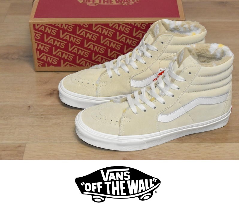 【送料無料】新品 VANS バンズ スエード Sk8-Hi ボア 23.5cm バンズ スケハイ 防寒 ◆_画像1