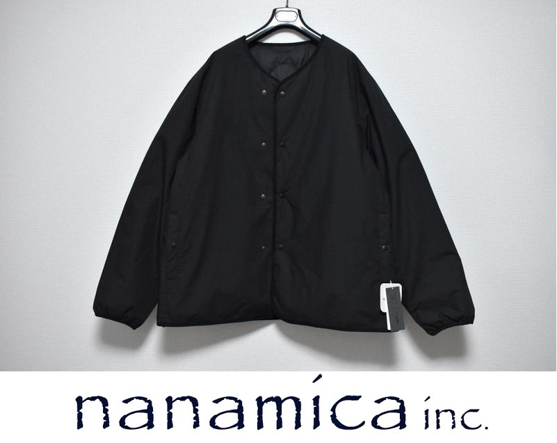 【送料無料】新品 nanamica ナナミカ リバーシブル ダウン カーディガン XL SUAF269 ブラック ◆