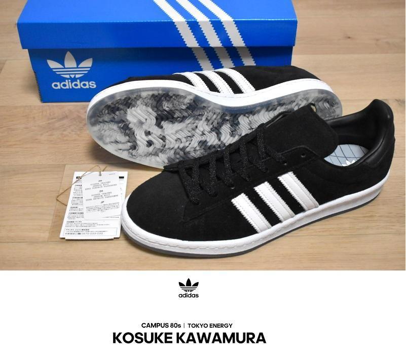 【送料無料】新品 adidas × 河村康輔 キャンパス 80s 28cm H06349 ブラック KAWAMURA KOSUKE アディダス ★の画像1