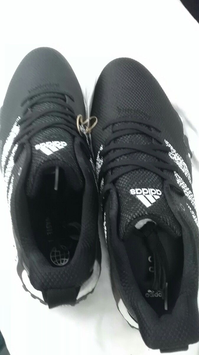  Adidas Golf GX2618 golf shoes code Chaos 22 25cm black [ new goods unused goods ] cheap 