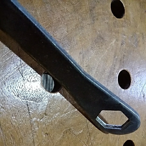  loaded tool maintenance for tool combination glasses wrench Manufacturers unknown size 14-15.5mm. total length 125.0mm. thickness 3.0mm. rust * scratch equipped 