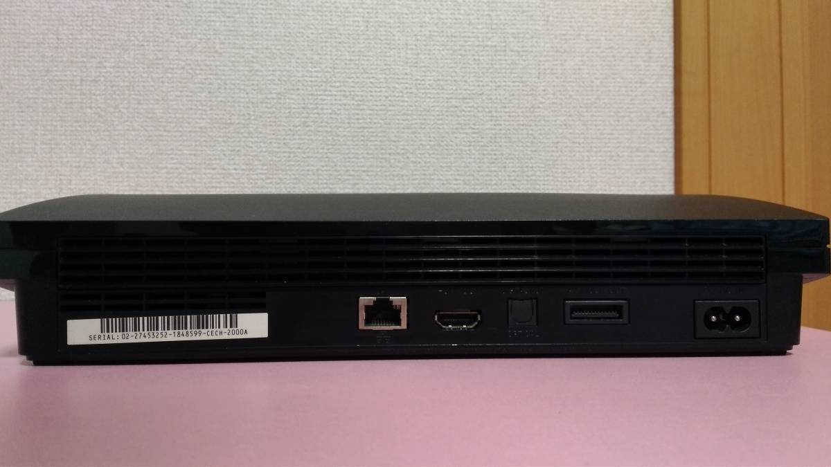 動作確認済み SONY PlayStation3 ソニー プレイステーション3 本体 CECH-2000A 本体のみ HDD120GB搭載_画像3