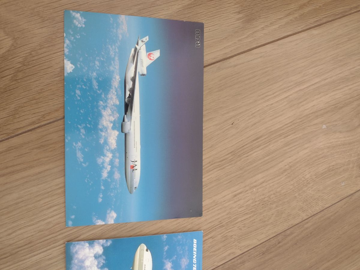 JAL 日本航空　飛行機　ポストカード 絵はがき ボーイング