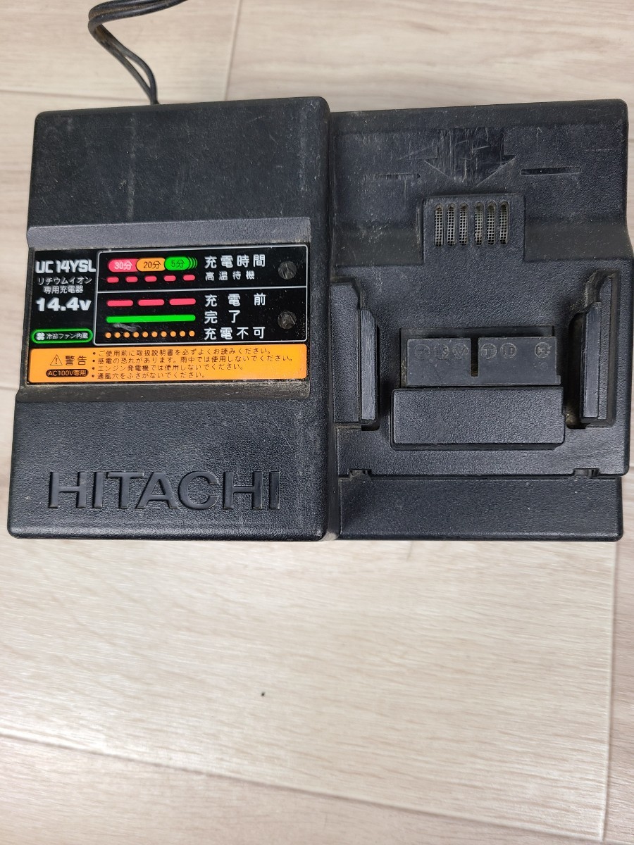 HITACHI　日立工機　 14.4v充電器 UC14YSL　BSL1430×２個　充電器セット_画像6