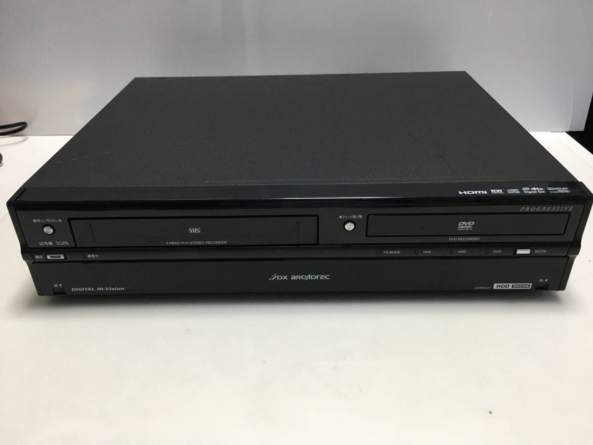 DX BROADTEC　HDD搭載ビデオ一体型DVDレコーダー　DXRW251　ジャンクRT-3348_画像1