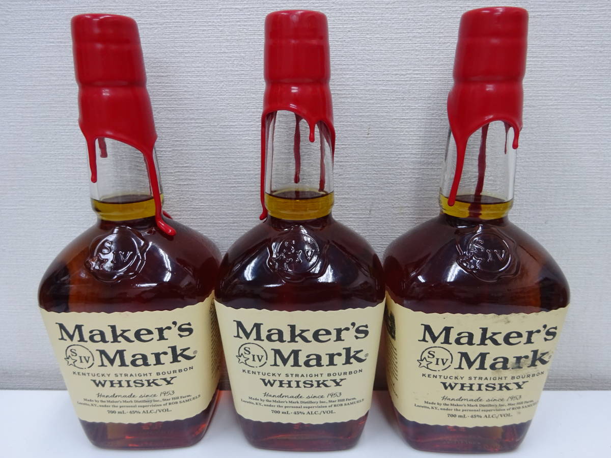 ◆◇【未開栓】 メーカーズマーク レッドトップ 6本 4200ml Maker`s Mark BOURBON WHISKY 700ml 45％◇◆_画像3