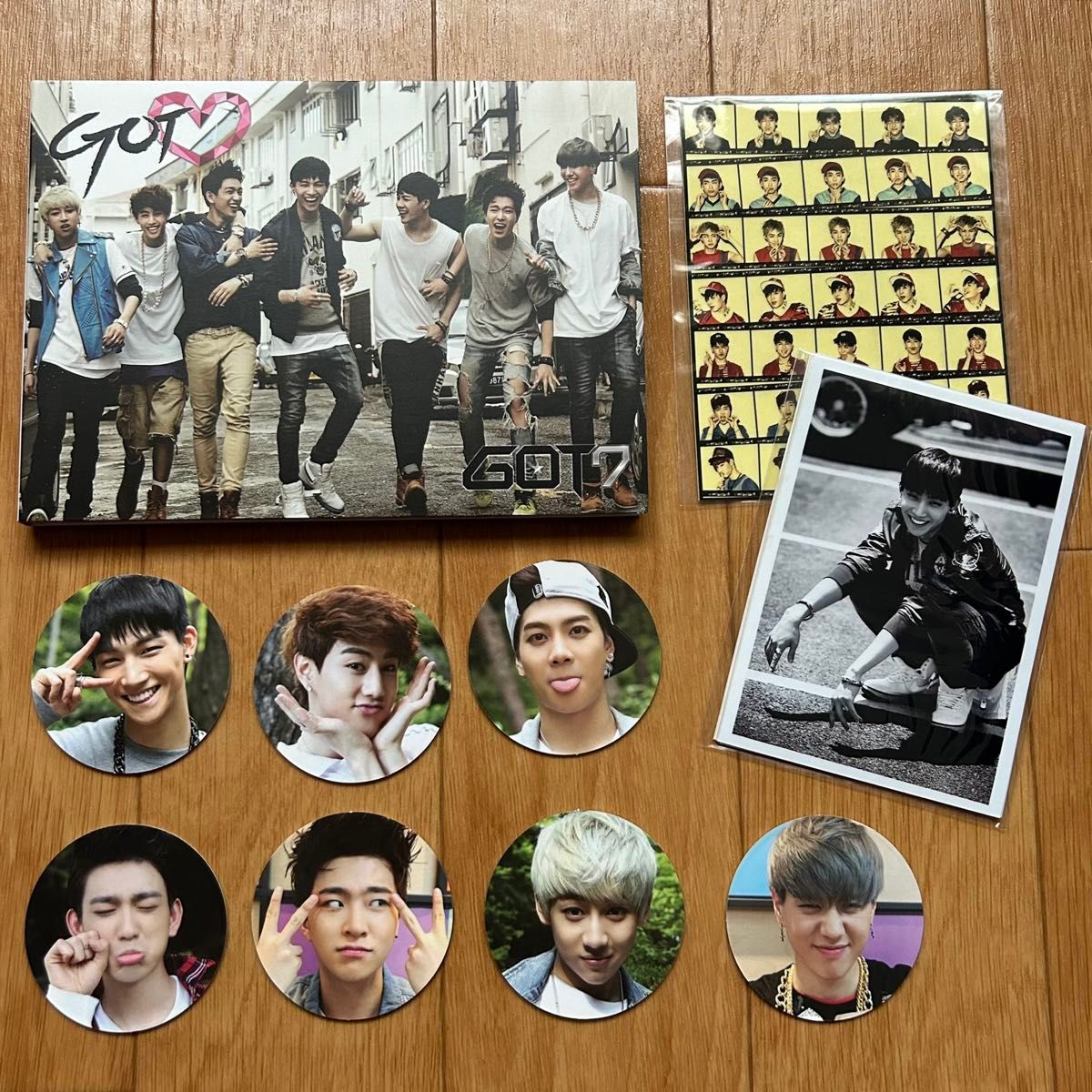 GOT7 2nd Mini Album Got Love 特典チップ コンプリートセット 韓国盤 輸入盤 CD Got Heart