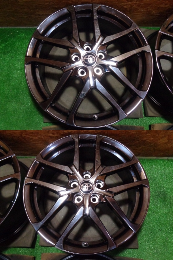 中古ホイール4本SET トヨタ GR CH-R純正ホイール 19×7.5J 114.3/5 +50 ENKEI エンケイ M.A.T 80ノア ヴォクシー ヤリスクロス 他_画像7