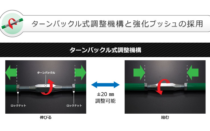 TEIN 調整式ラテラルロッド 【LAC91-11AR0】 トヨタ ランドクルーザー FJA/VJA300W リア テイン サスペンション 足回り 送料無料の画像3