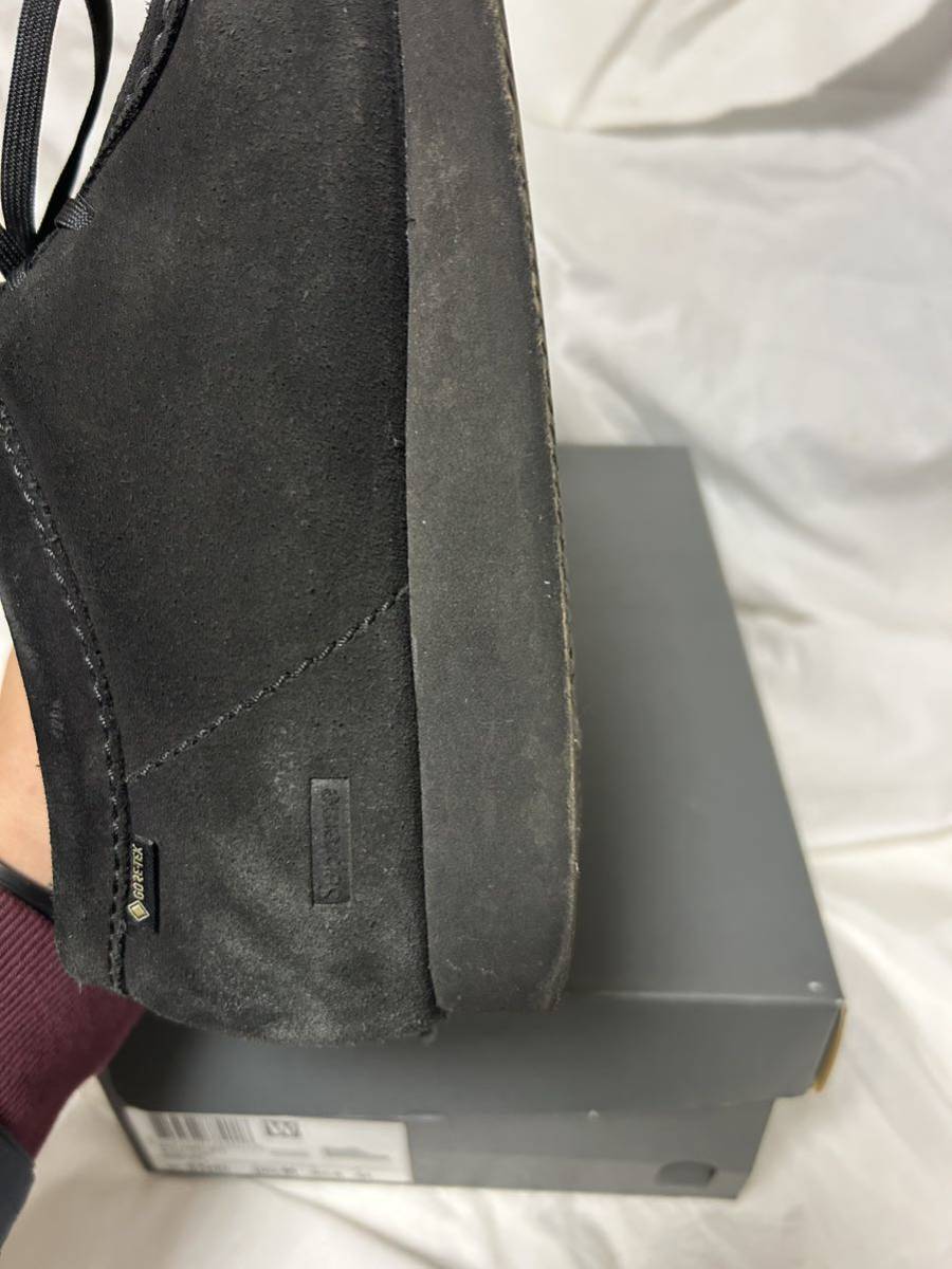 【US10.5/28.5cm】SUPREME シュプリーム × Clarks クラークス Wallabee GTX GORETEX ワラビー シューズ 黒 正規品 ゴアテックス_画像3