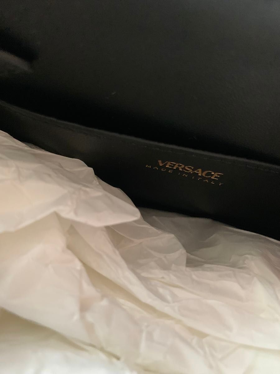 【公式サイト購入正規品】Versace ラメドゥーサルレックス クロケット スモールハンドバッグ