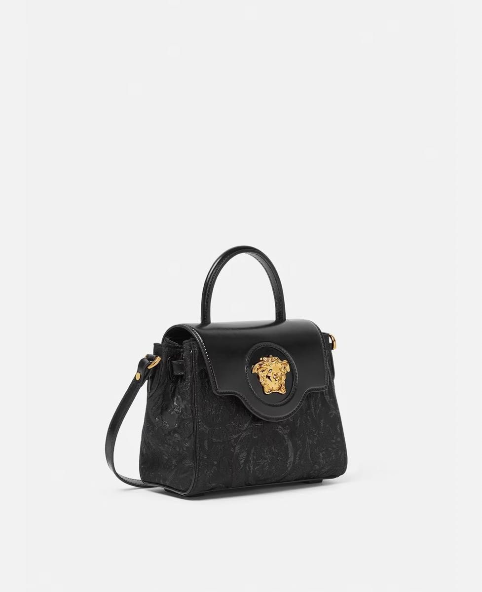 【公式サイト購入正規品】Versace ラメドゥーサルレックス クロケット スモールハンドバッグ
