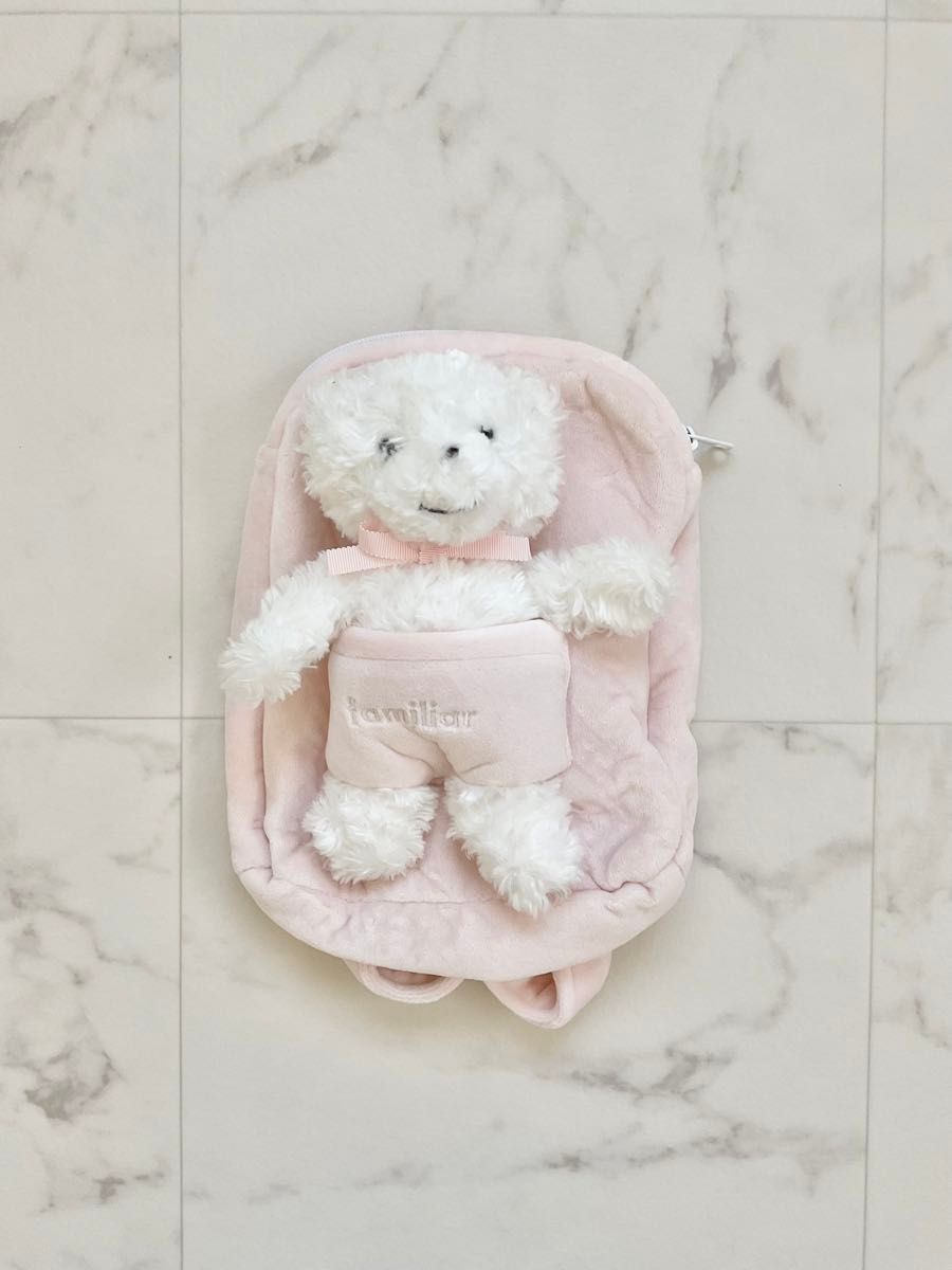 美品familiar ファミリア ぬいぐるみ リュック ファミちゃん 美品familiar ファミリア ぬいぐるみ リュック ファミちゃん