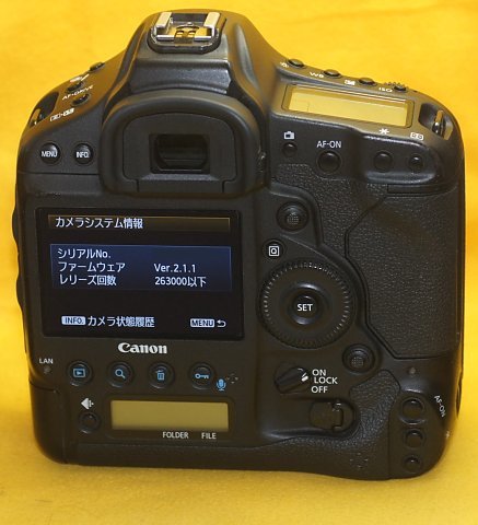 ★一発即決★キャノン「EOS-1D X」対策済★最新ファームウェアに更新済です★デジタル一眼レフ★フルサイズ★EOS 1D X★_設計MAXは「40万回」です。