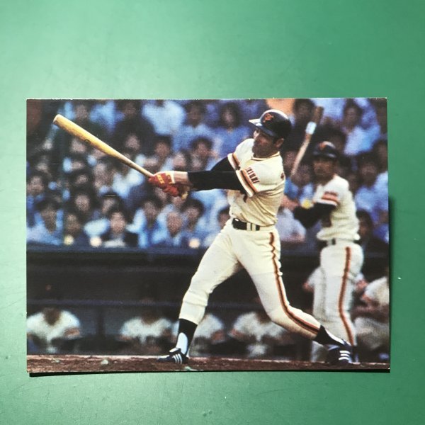 1979年　カルビー　プロ野球カード　79年　7月　9位　巨人　柴田　　【管D30】_画像1