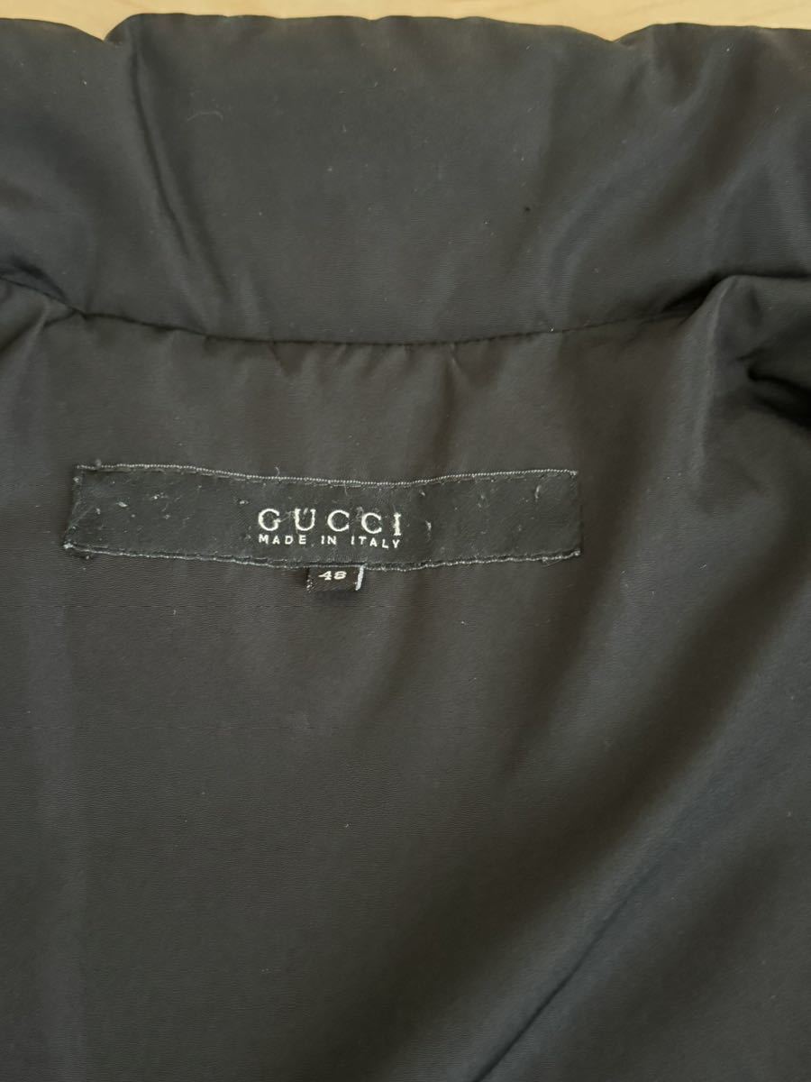 ★GUCCI ダウンジャケット グッチ サイズ48 ブラック　黒　中古★_画像9