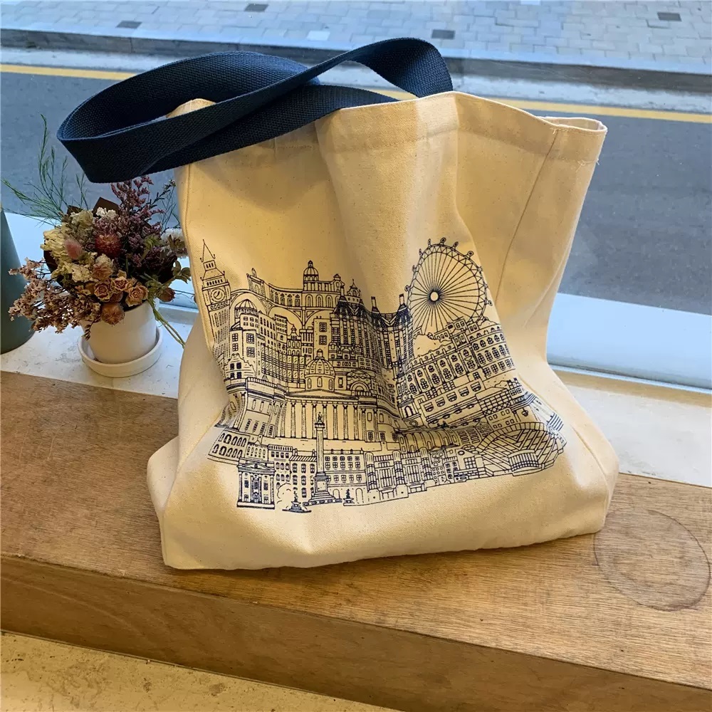 The National Gallery Tote Bag/ナショナルギャラリー バッグ/エコバッグ/トートバッグ/建物柄