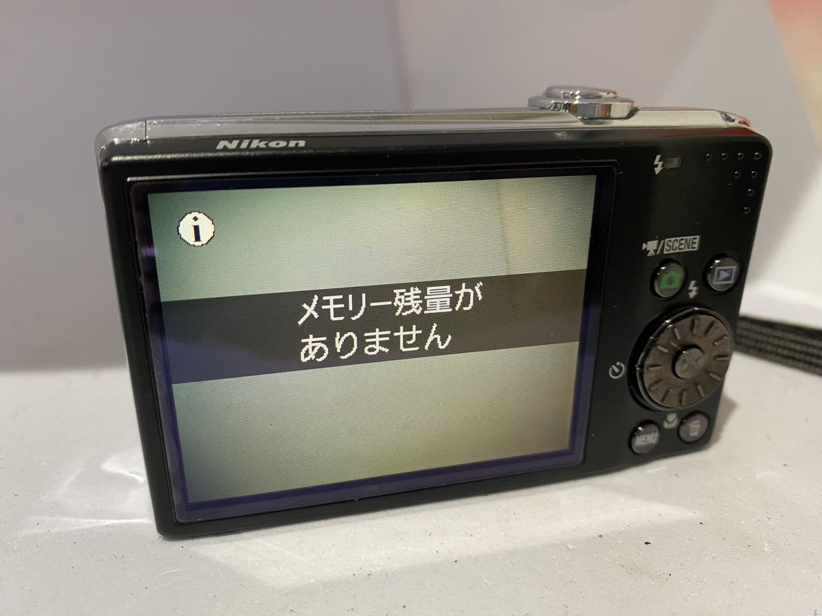1円スタート Nikon ニコン COOLPIX クールピクス S620 コンパクトデジタルカメラ デジカメ シルバー 動作確認済み 中古_画像3