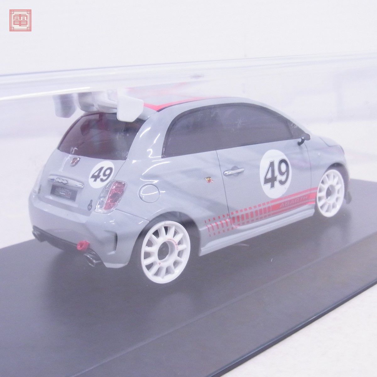 未使用 京商 ミニッツ オートスケールコレクション アバルト 500 アセット コルセ グレー No.MZP128GR KYOSHO MINI-Z ABARTH【20_画像4