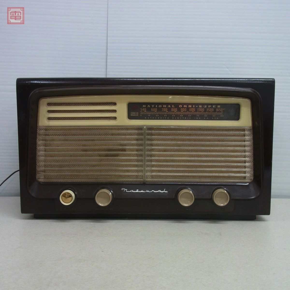 真空管ラジオ ナショナル BX-290 松下電器 NATIONAL アンティークラジオ 現状品【40_画像1