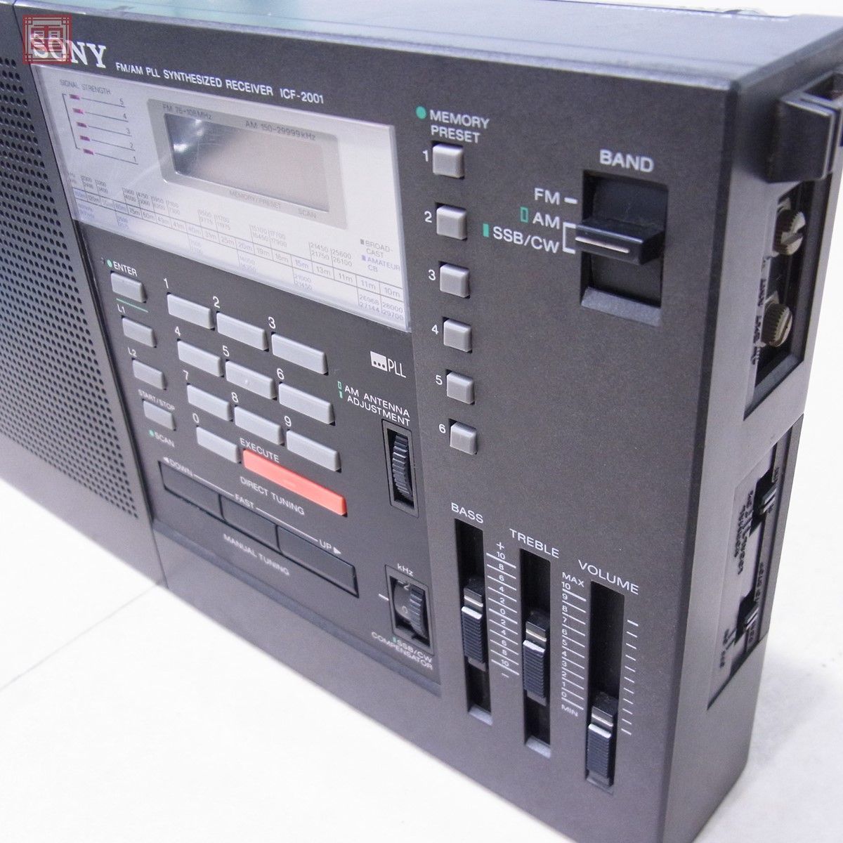 SONY ソニー ICF-2001 AM/FM/SW PLLシンセサイザーレシーバー BCLラジオ Voice of Japan 取説・元箱付【20_画像7