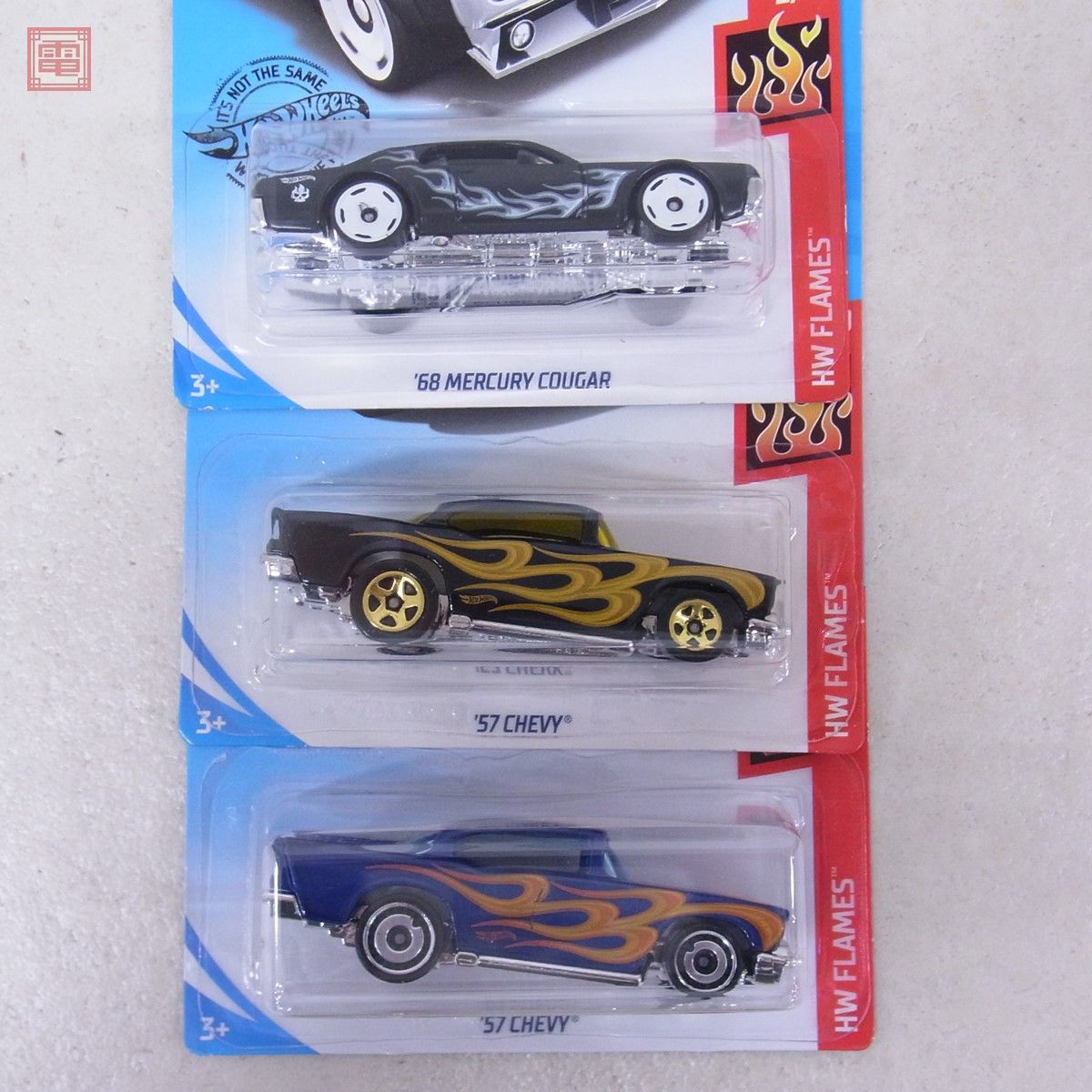 未開封 ホットウィール ベーシック HW FLAMES まとめて18台セット 71 エル カミーノ/69 フォード トリノ タラデガ 他 HotWheels【20_画像3