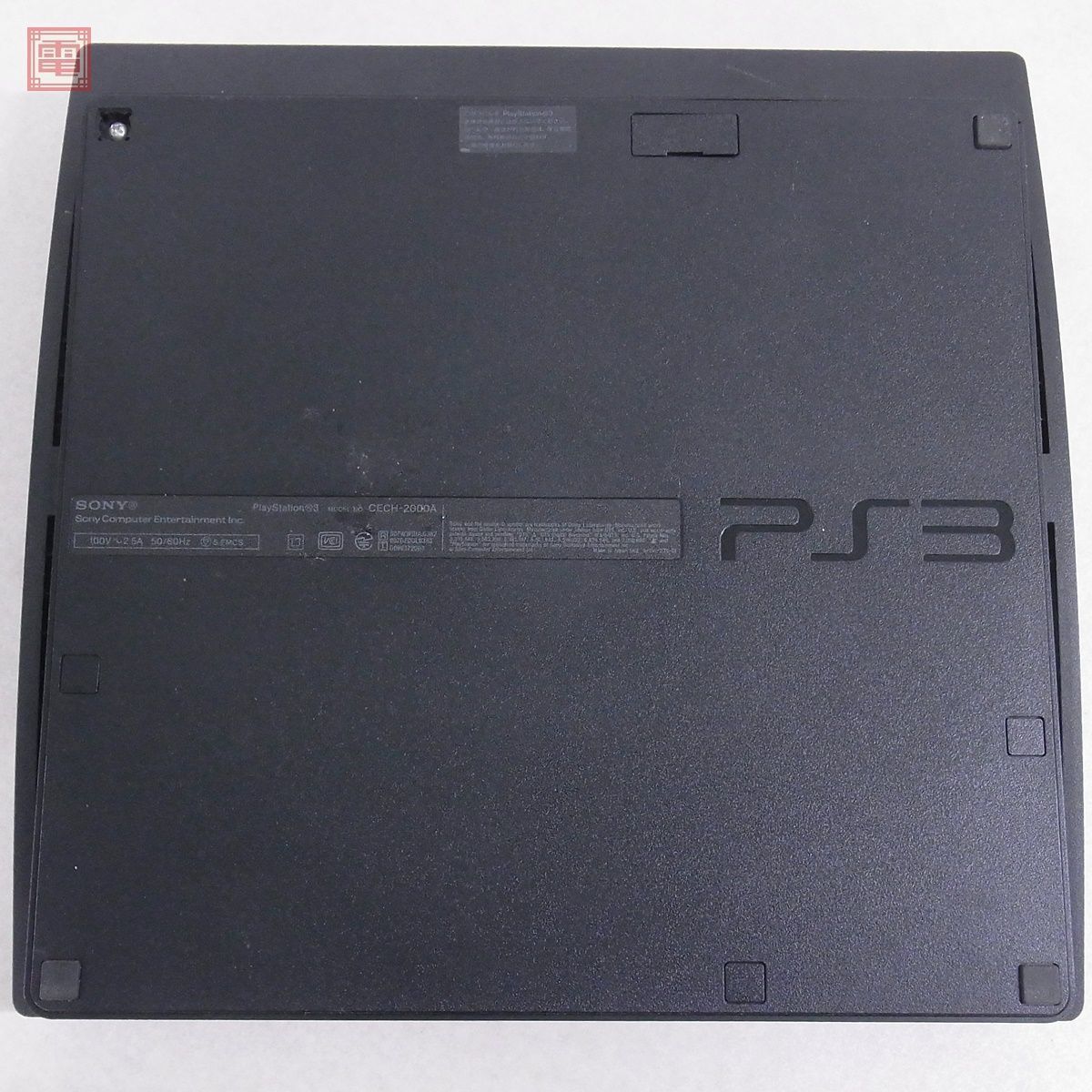 動作品 PS3 プレステ3 CECH-2000A チャコール・ブラック 本体のみ HDD欠品 SONY ソニー【20_画像2