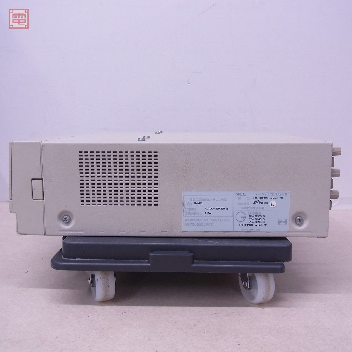 NEC PC-9821Cf model S3 本体のみ 通電OK FDD・HDDなし 日本電気 ジャンク パーツ取りなどにどうぞ【40_画像3