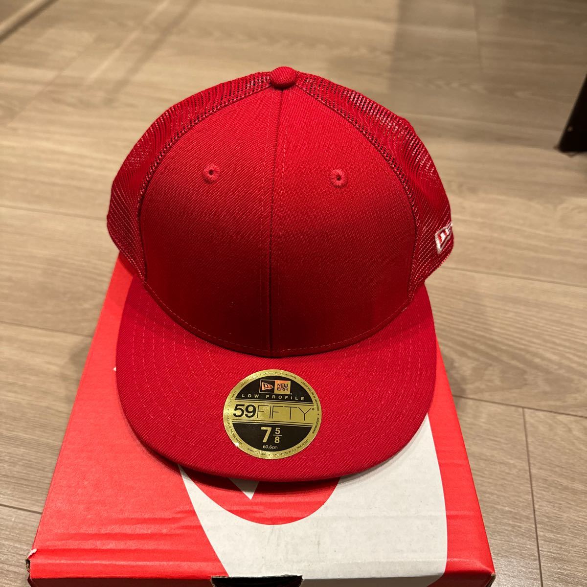 サイズ7-5/8 ニューエラ ブランク Low Profile 59FIFTY New Era Blank レッド 無地 帽子 キャップ ロサンゼルス ドジャース 大谷翔平_画像2