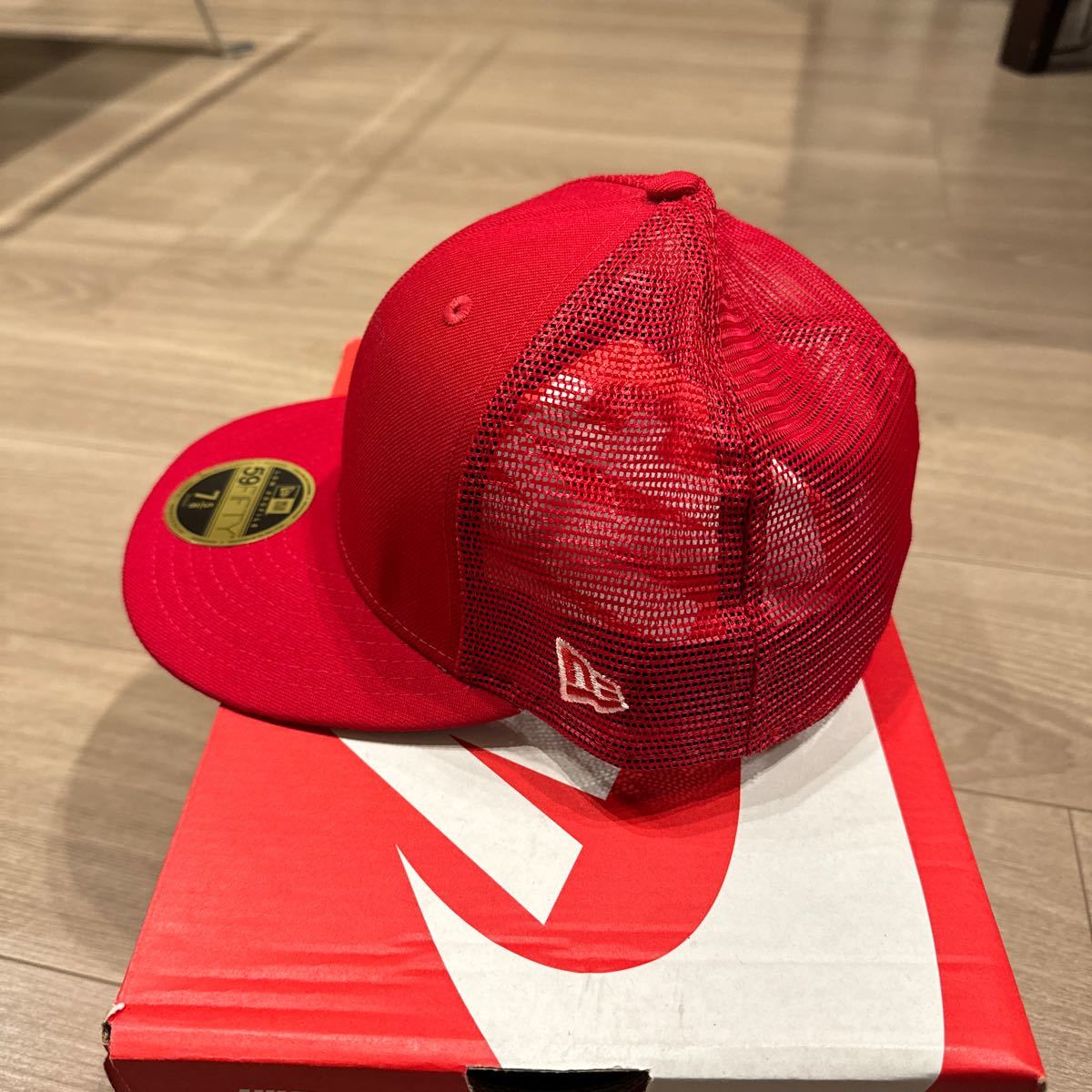 サイズ7-5/8 ニューエラ ブランク Low Profile 59FIFTY New Era Blank レッド 無地 帽子 キャップ ロサンゼルス ドジャース 大谷翔平_画像4