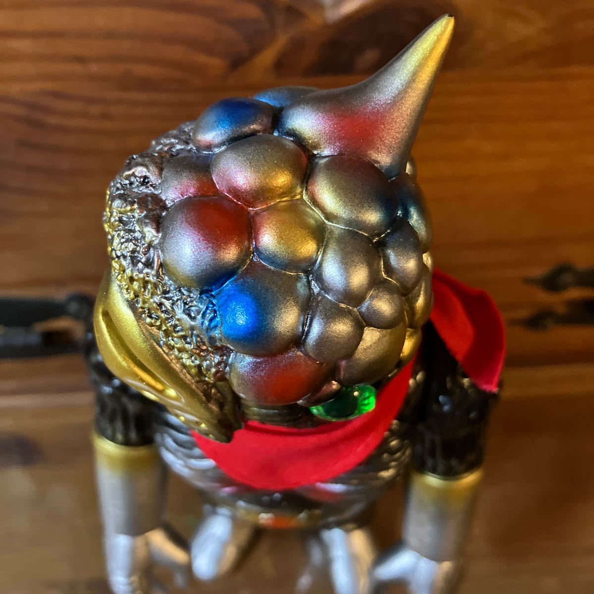 リアルヘッド REAL HEAD カオスマン1号 黒x金x銀x緑目realhead リアルヘッド REAL HEAD カオスマン1号 黒x金x銀x緑目realhead