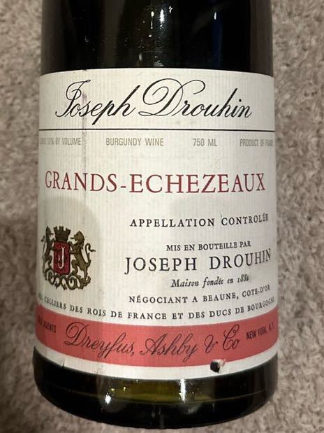 ジョセフ ドルーアン グラン エシェゾー Joseph Drouhin GRANDS ECHEZEAUX 1978_画像1